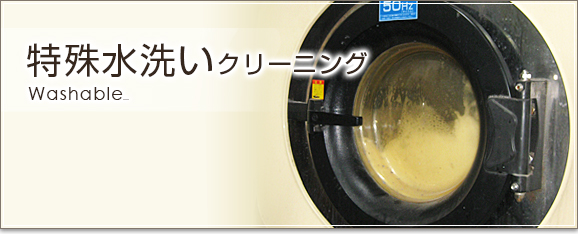 水洗いクリーニング